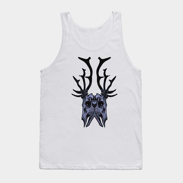 Stag Symmetry Skulls Tank Top by Scottconnick